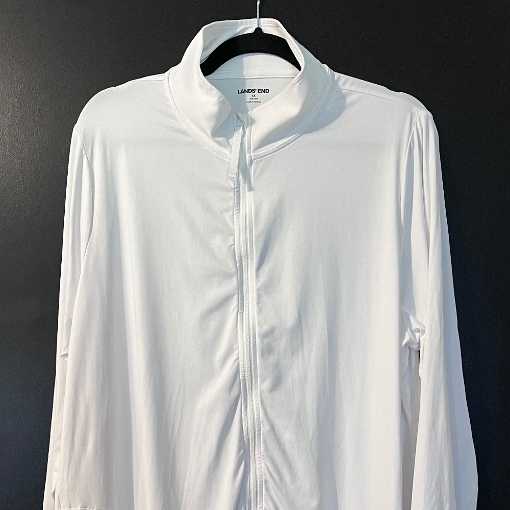 Full Zip Rash Guard Swim Shirt